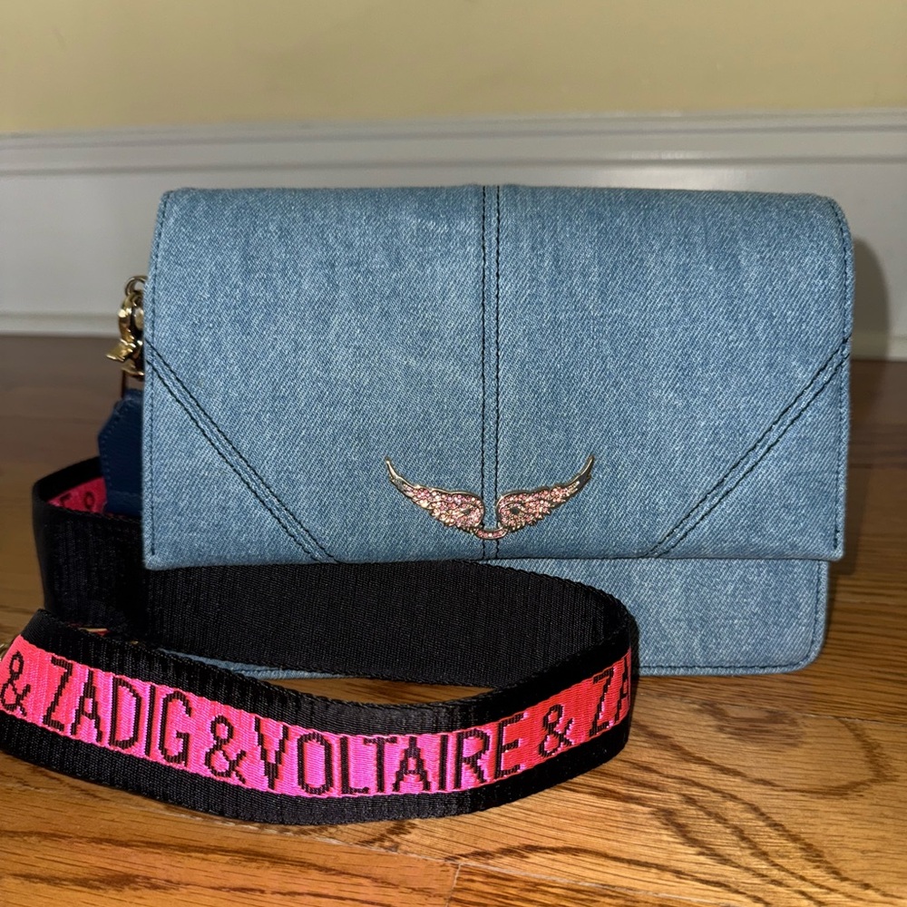 Zadig & Voltaire Lolita Jeans Denim Crossbody bag